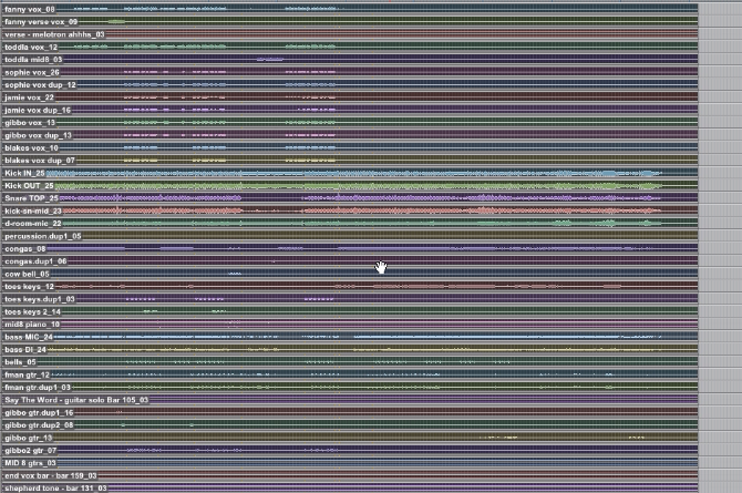 Full stems Otari MTR90 VU meters